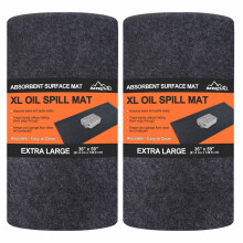 BREENHILL XL Oil Spill Mat (36" x 59")(2-Pack), Premium Absorbent Oil Pad, Reusable, Washable,Waterproof Backing Contains Liquids, No Soak Through,Pr