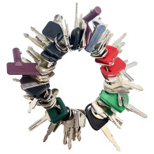 55pcs Plant Key Set, Universal Plant Dumper Machine Replacement Ignition Key Set for Machinery, Agricultural Vehicles, Excavators, Trucks, Graders, D