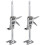 2 Pack Full Metal Labor Saving Arm Jack, Multi-Function Height Adjustment Lifting Device with Scale, 400kg load capacity,Two-Speed Descent Mod for In 1