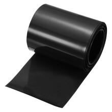 sourcing map Battery Wrap PVC Heat Shrink Tubing 54mm Dia 85mm Flat 26 Feet Black Good Insulation for Battery Pack-8m