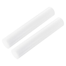 sourcing map ABS Plastic Rod Round Solid Bar 50 mm x 300mm White for DIY Model Material, Architectural Model Making, DIY Sand Table, Pack of 2