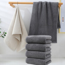 Lot de 4 serviettes de toilette en coton (78 x 34 cm) – Noires, pour salle de bain, visage, salle de sport, spa – Compatibles avec les