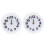 2-pack kinderwekkers met reservebatterij, klein, netstroom, wit 4
