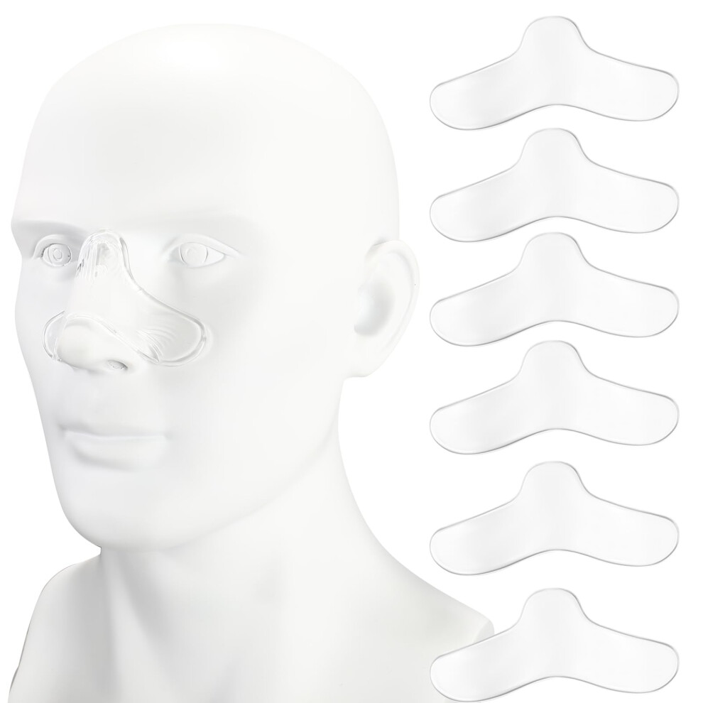 Xizao Nasal Pads For Cpap Silicone Gel Nose Pad For Cpap Mask Comfortable Mask Cushions Breathing Machine Accessories Mask Liners Nose Bridge Protector 6 P