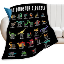 Couverture dinosaure – Plaid ultra doux et moelleux en polaire chaude, 152 x 127 cm, cadeau idéal pour enfants et adultes