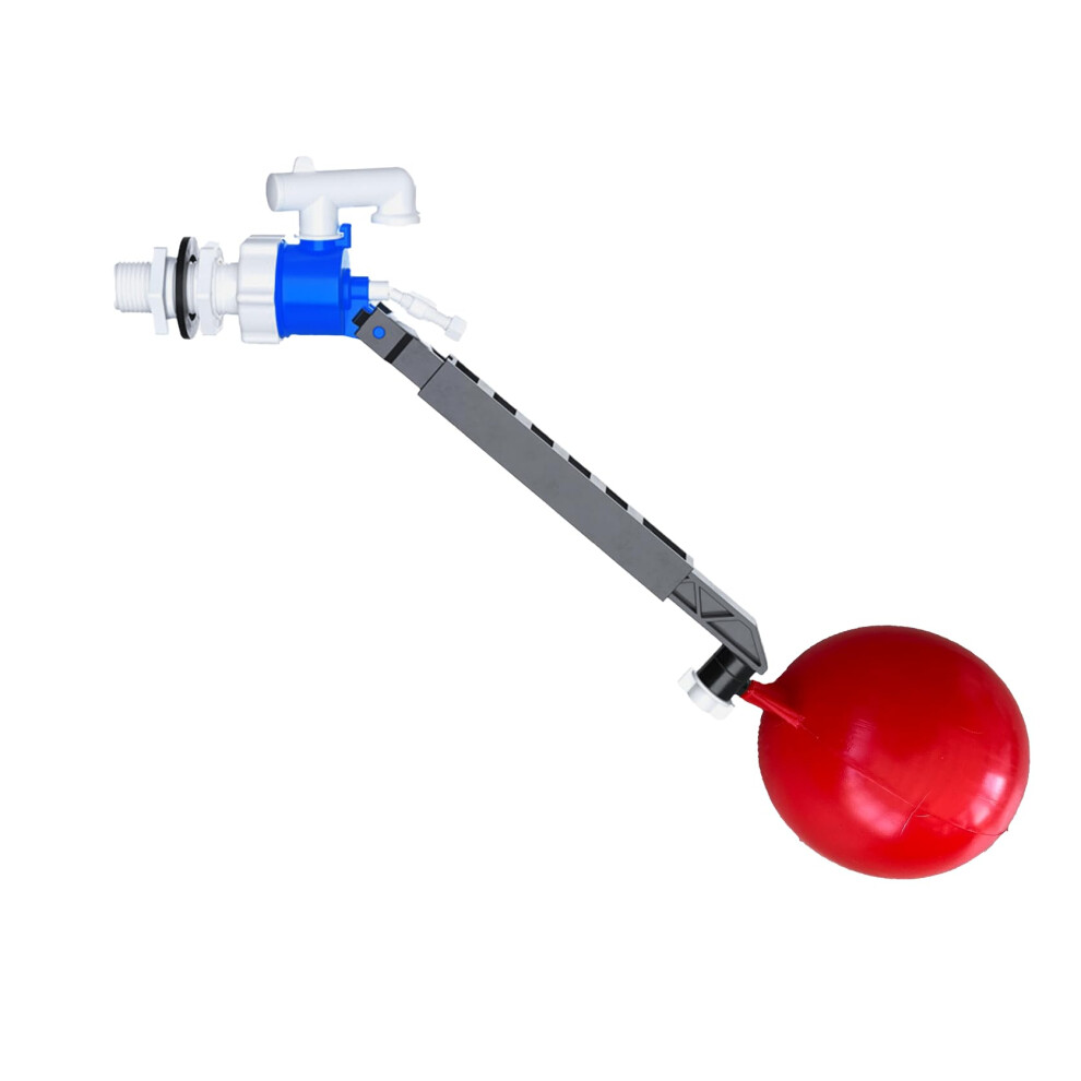 Plumbez Universal Side Entry Toilet Cistern Fill Valve With Adjustable Float Arm - 1/2" Toilet Inlet Valve, Side Entry Fill Ball Valve With Float 57890449