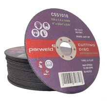 (PACK OF 20) Parweld (4") 100mm x 1mm Thin stainless Steel Cutting discs - metal slitting discs 16mm bore