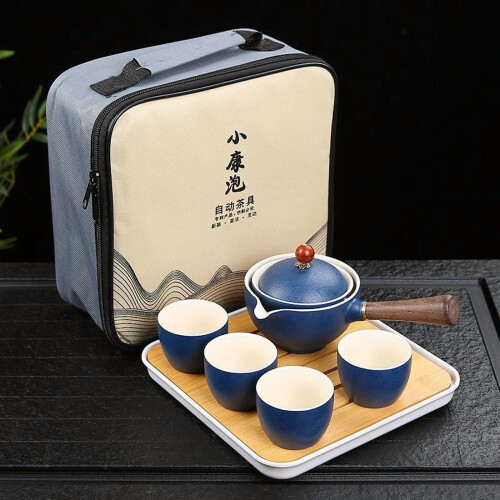 Σετ τσαγιού περιστρεφόμενου 360 με κεραμική καφετιέρα και βάση