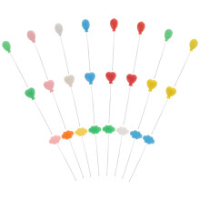 24 kleine Luftballons aus Kunststoff für Geburtstagstorten und Foto-Requisiten (11,5 x 2,0 x 1,4 Zoll)