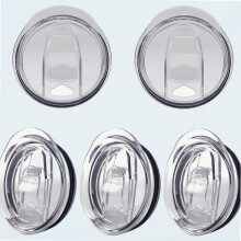 Paquete de 5 tapas de repuesto de 30 oz para vasos de 3" y 30 oz: resistentes a salpicaduras y derrames, compatibles con vasos OF.