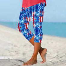 Damskie spodnie do jogi na 4 lipca – legginsy patriotyczne z wysokim stanem, z elastycznej mieszanki spandexu, rozmiar S-4XL, pasujące do stroju