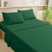 Kølende queen size sengetøjssæt, rayon fremstillet af bambuslagner, luksuriøst og silkeagtigt sengetøjssæt med 40 cm dybe lommer (queen size,