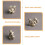 Messing egernstatue Vintage hjemmekontorindretning 15 cm 8