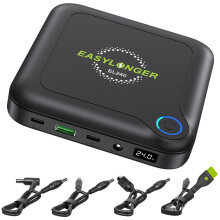 EASYLONGER EL240 CPAP Battery, 24000mAh 12V 24V CPAP Battery Pack, CPAP Power Bank, Laptop Power Bank, CPAP Power Supply for ResMed AirMini/AirSense