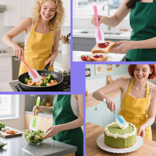 Silicone Spatula Set – Heat-Resistant, Flexible, 2