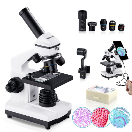 2000X Compound Microscope for Kids Adults: Microscope for Biology Education