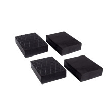 Rubbergiant Set of 4 Rubber Blocks 120 x 80 x 60mm Jacking Beam Rubber Support Block Universal Vehicle Car Lifting Workshop Repair Surface Non Slip P