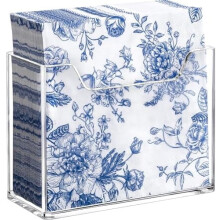 Verticale servettenhouder van acryl - Vierkante, transparante servettenhouder voor keuken, eettafel, restaurant en thuis