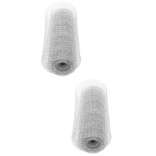 Worgeous2 Rolos de Tela de Arame Hexagonal de Ferro para Galinheiro, Rede de Arame para Jardim, Tela de Arame para Cerca de Galinheiro