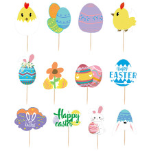 2 Thacar Barráin Cupcake Téama Cásca Piocáin Císte Coinín Adorable Maisiúcháin Císte