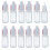 OHEETU 50 Pcs 10ml Clear Plastic Squeezable Dropper Bottles Empty Refillable Eye Liquid Dropping Refueling Vials Sample Packing Storage Holder Contai 1