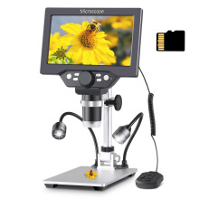 Koolertron 7'' Digital USB Microscope, Digital Microscope with 32g Tf Card, 1200x Magnification,12 Million Pixels 1080p Handheld Camera Video Recorde