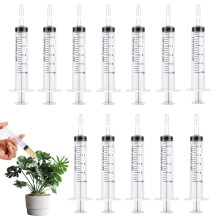 12 Pack Plastic Measuring Syringe Reusable, 10ML Syringes Sterile Colostrum Set, Syringe Tools Individually Wrapped with Sealing Cap, No Needle Syrin
