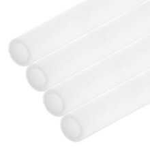 Rebower 4pcs Pipe Insulation Foam Tube 50x70mm 3ft Heat Preservation Foam Pipe [for Copper Water Pipe Freeze Protection] - White
