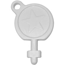 Star Key, Compatible with Kimberly Clark Toilet Paper and Hand Towel Dispensers (Plastic Pack of 1)