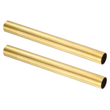 sourcing map 2Pcs H62 Brass Round Tube, 20mm OD 0.5mm Wall Thickness 200mm Length Seamless Precision Straight Pipe Tubing for DIY Projects Crafts Gar