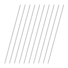M METERXITY 10-Pack Fully Threaded Rod, M3x250mm 304 Stainless Steel Right Hand Thread Bar Studs for Furniture Anchor Bolts/Clamps/U-Bolts, Metric Th