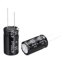 sourcing map 4700uF 35V 18x30mm Electrolytic Capacitor, Radial Leads Aluminum Capacitors for TV, LCD Monitor, VCD, 20Pcs