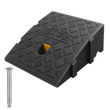 Kerb Ramps 1 Pack Portable Threshold Ramps for Wheelchairs Scooters Bike Doorways Steps (Black, 252713cm)