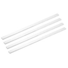 sourcing map 4 Pcs Square Aluminum Flat Bar, 15/64" (6mm) Thick x 19/32" (15mm) Width x 13" (330.2mm) Long 6063 Aluminum Flat Plate Solid New Mill St