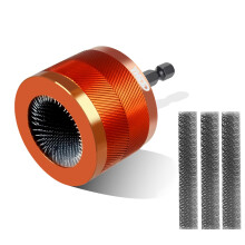 28MM Metal Copper Pipe Cleaner Set with 6.35mm Hex Shank, Replaceable Brush, Each Set Additional 3Pcs Replaceable Blades for Cleaning Rust, Stains, P