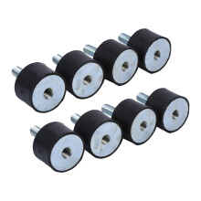 Anti Vibration Mount, 8 x Rubber Mounts M8 Anti-Vibration Bobbins Mount Shock Absorber Silentblock Car Boat Bobbins (VD30*20 M8*23 8Pcs)