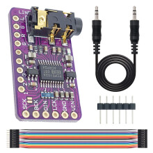 Youmile PCM5102 DAC Decoder Module I2S Interface GY-PCM5102 PHAT Format Player Board Digital-to-Analog Converter Voice Module for Arduino with 3.5mm
