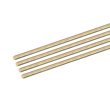 DMiotech 12Pack 2mm x 250mm, Brass Solid Round Rod, Brass Rod Lathe Bar Stock for DIY Craft