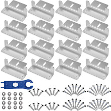 Baotkere Solar Panel Mount Z Brackets, Anti-Corrosion Kits with Nuts and Bolts, Connector Wrenches, for House Apartment Roof, Walls Mounted Structure