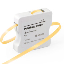 Annhua Dental Polishing Strips, Teeth Abrasive & Finishing Strips 4mm x 6M, Finer (Yellow)