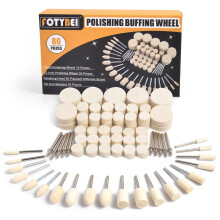 80PCS Polishing Buffing Wheel for Dremel Polishing Kit, Wool Felt Polishing Wheel for Dremel Rotary Tool Accessories, with 1/8" Shank for Jewelry Met