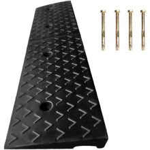 bimiti 2" Rise Portable Rubber Kerb Ramp, 5cm Height Threshold Curb Ramp, Slip-Resistant Shed Ramps for Sidewalk Driveway Motor Loading Dock Car Bike
