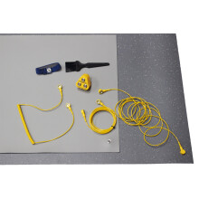 Kill Stat Anti Static ESD Grounding Kit, Anti Static Wrist Strap, Anti Static Mat, UK Plug, Grounding Wire, Safe For Electronics, PC Building, Solder