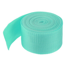 sourcing map Lightweight Polypropylene Webbing Strap 50mm(2") 5 Yard Backpack Strapping Band Turquoise Green for Outdoor Luggage Cargo Straps - 4.5m