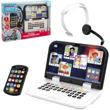 Infini Fun My First Home Office Set - Imaginative Play Imitation Game for Kids, Ultra-Realistic Work Set Up Toy, Pretend Kids Play Set - Laptop, Phon