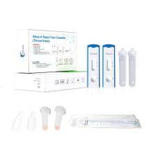 Strep A Antigen Home Self-Test Kit Rapid One-Step Test Strep A –Throat Swab Cassette for Detection of Group A Streptococcal Antigen – (2 Pack)