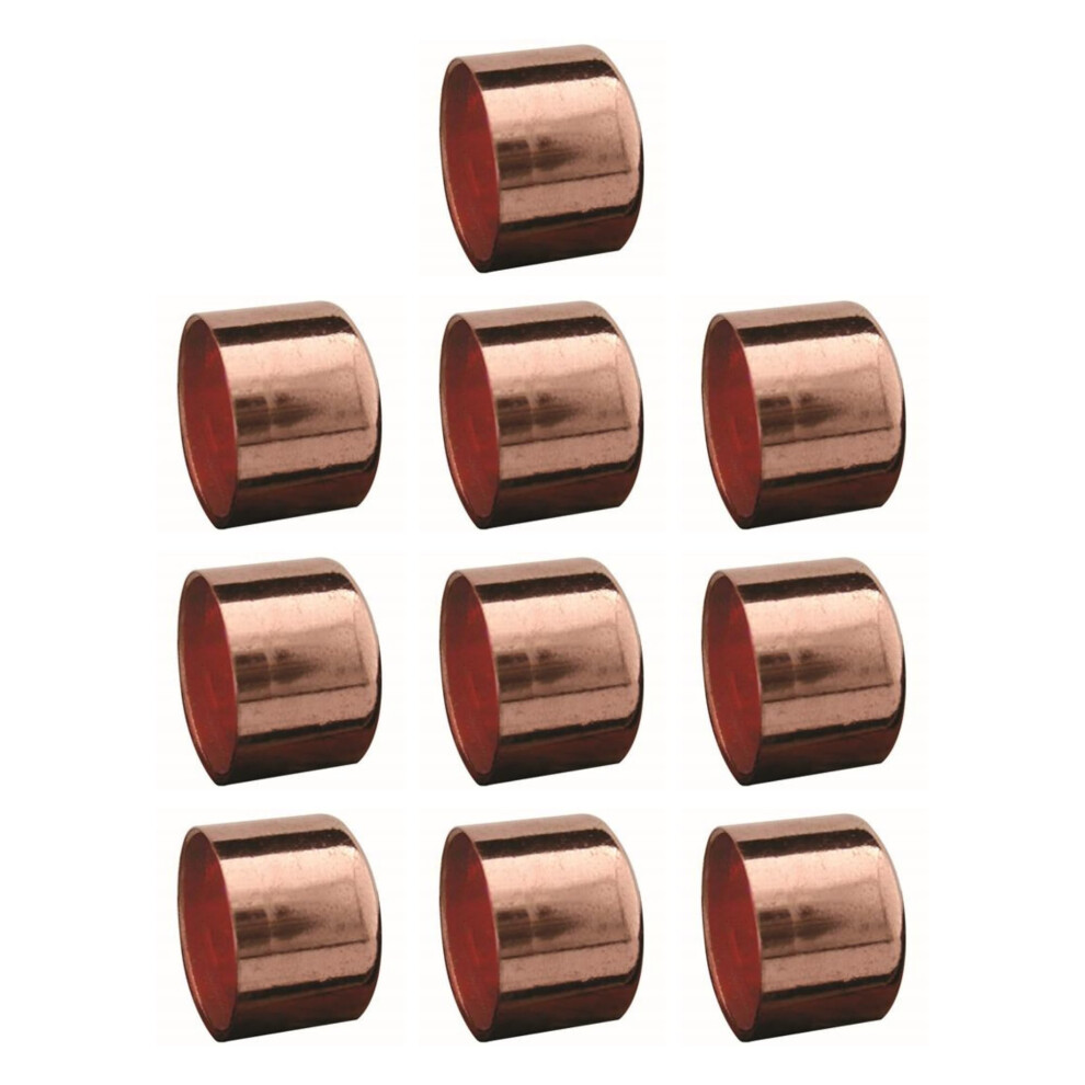 22Mm Copper End Feed Stop End Cap - Bag Of 10 (22Mm) 55770743
