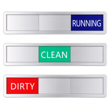 3 Status Dishwasher Sticker Clean Dirty Dishwasher Running Sign, Adhesive Dishwashers Cleaning Symbol DishwasherSticker, Works on All Dishwashers, No