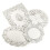 Lakeland lakeland 80 Assorted Cream Paper Doilies – 4 Designs Circular Oval & Rectangular 1