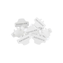 Numbered Seal, White, Pack of 500